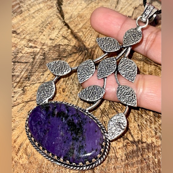 4” Charoite Pendant known as “The Transformation Stone” - Picture 7 of 12